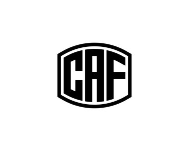 CAF Logo tasarım vektör şablonu. CAF