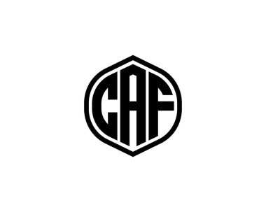 CAF Logo tasarım vektör şablonu. CAF