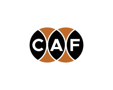 CAF Logo tasarım vektör şablonu. CAF