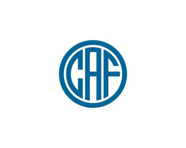 CAF Logo tasarım vektör şablonu. CAF