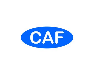 CAF Logo tasarım vektör şablonu. CAF