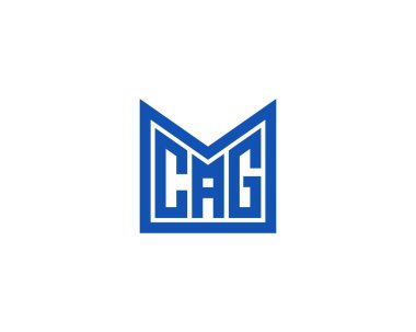 CAG Logo tasarım vektör şablonu. CAG