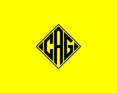 CAG Logo tasarım vektör şablonu. CAG