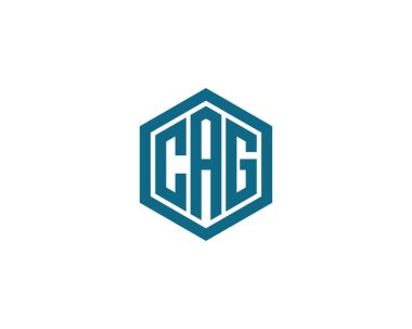 CAG Logo tasarım vektör şablonu. CAG