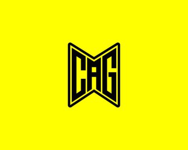 CAG Logo tasarım vektör şablonu. CAG