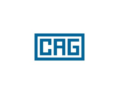 CAG Logo tasarım vektör şablonu. CAG