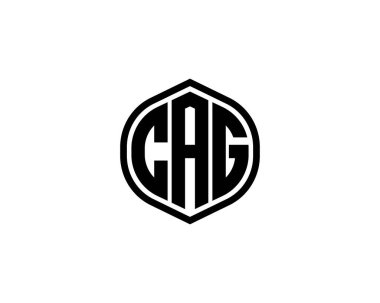 CAG Logo tasarım vektör şablonu. CAG