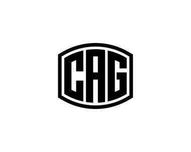 CAG Logo tasarım vektör şablonu. CAG