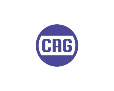CAG Logo tasarım vektör şablonu. CAG