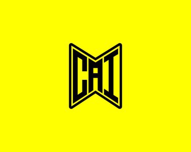 CAI logo tasarım vektör şablonu. CAI