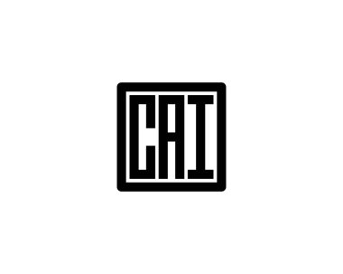 CAI logo tasarım vektör şablonu. CAI
