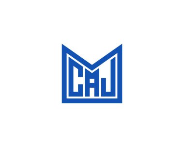 CAJ logo tasarım vektör şablonu. CAJ