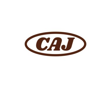CAJ logo tasarım vektör şablonu. CAJ