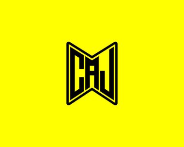 CAJ logo tasarım vektör şablonu. CAJ