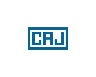 CAJ logo tasarım vektör şablonu. CAJ