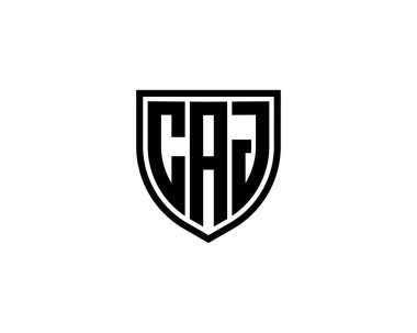 CAJ logo tasarım vektör şablonu. CAJ