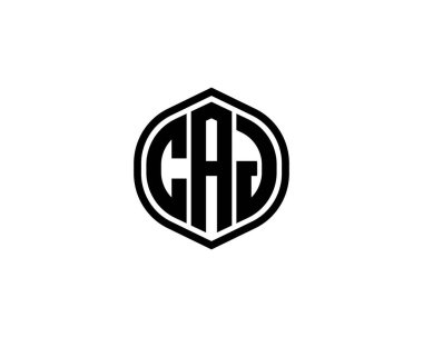 CAJ logo tasarım vektör şablonu. CAJ