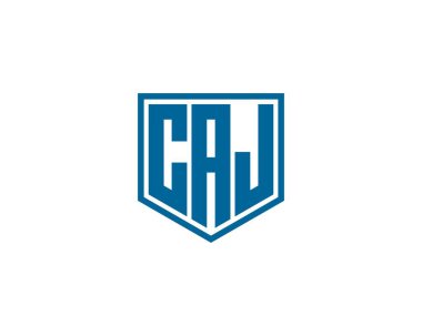 CAJ logo tasarım vektör şablonu. CAJ