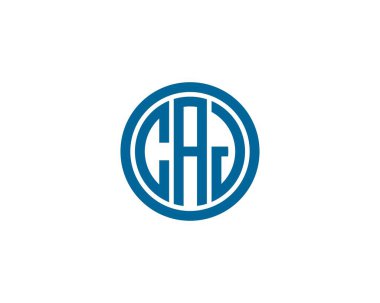 CAJ logo tasarım vektör şablonu. CAJ
