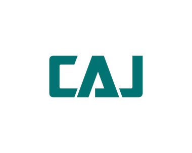 CAJ logo tasarım vektör şablonu. CAJ