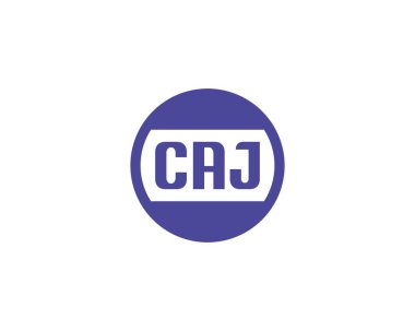 CAJ logo tasarım vektör şablonu. CAJ