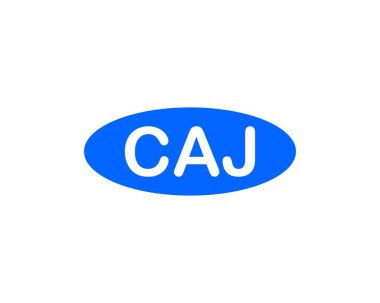 CAJ logo tasarım vektör şablonu. CAJ