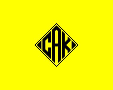 CAK logo tasarım vektör şablonu. CAK