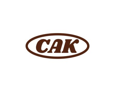 CAK logo tasarım vektör şablonu. CAK