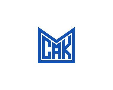 CAK logo tasarım vektör şablonu. CAK