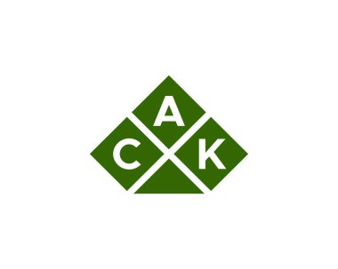 CAK logo tasarım vektör şablonu. CAK