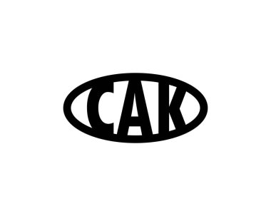 CAK logo tasarım vektör şablonu. CAK