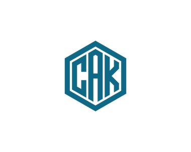 CAK logo tasarım vektör şablonu. CAK