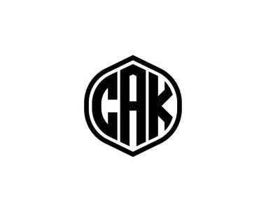 CAK logo tasarım vektör şablonu. CAK