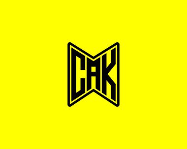 CAK logo tasarım vektör şablonu. CAK
