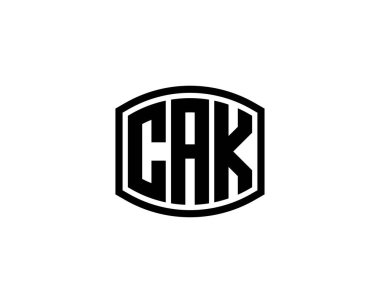 CAK logo tasarım vektör şablonu. CAK