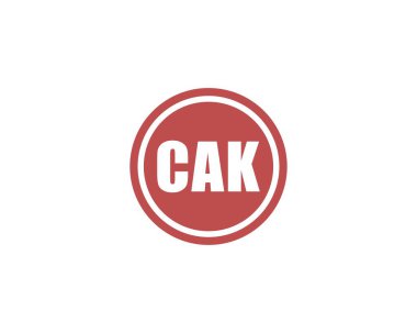 CAK logo tasarım vektör şablonu. CAK