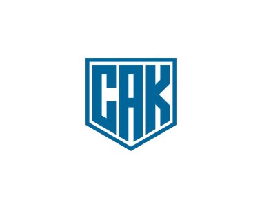 CAK logo tasarım vektör şablonu. CAK