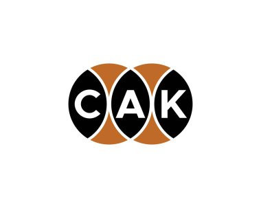 CAK logo tasarım vektör şablonu. CAK