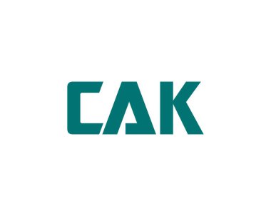 CAK logo tasarım vektör şablonu. CAK
