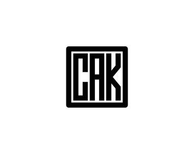 CAK logo tasarım vektör şablonu. CAK