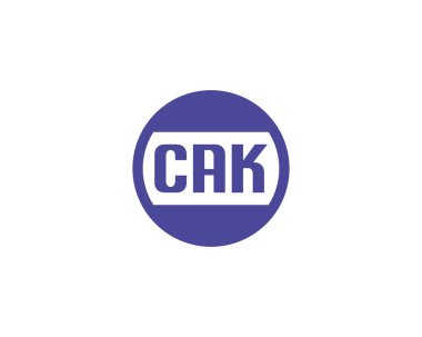 CAK logo tasarım vektör şablonu. CAK