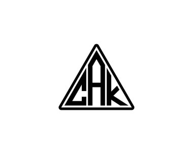 CAK logo tasarım vektör şablonu. CAK