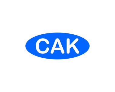 CAK logo tasarım vektör şablonu. CAK
