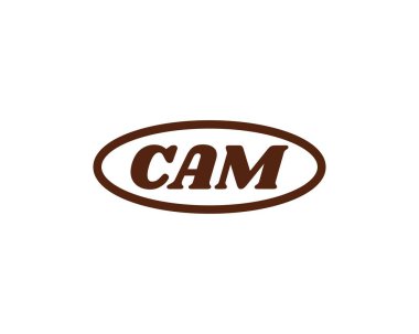 CAM logo tasarım vektör şablonu. CAM