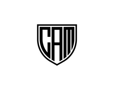 CAM logo tasarım vektör şablonu. CAM