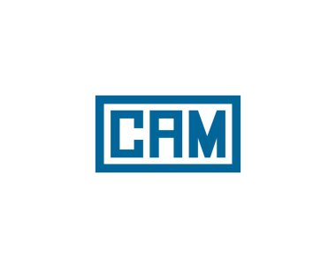 CAM logo tasarım vektör şablonu. CAM