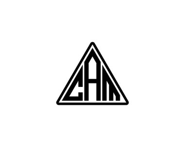 CAM logo tasarım vektör şablonu. CAM
