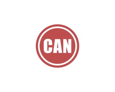Logo tasarım vektör şablonu. CAN