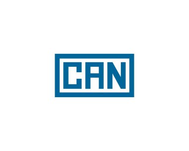 Logo tasarım vektör şablonu. CAN