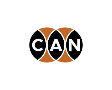 Logo tasarım vektör şablonu. CAN